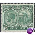 St Kitts Nevis 1920 SG24 1/2d Blue-Green Mounte...