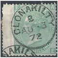 1871 SG117 1/- Green Plate 5 Fine Used Wing Mar...