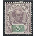 Sarawak 1891 SG21 5c Purple & Green Mounted Min...
