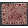 Western Australia 1863 SG49 1d Carmine Rose No ...