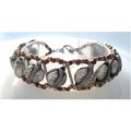 Bracelet #032 metal butterfly beads 8 inch ladi...