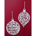 6 x Tattered Lace Die Cuts Baubles - Joy & Wint...