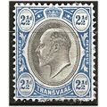 Transvaal 1902 SG247 2 1/2d Black & Blue Mounte...