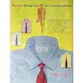 VAN HEUSEN SHIRTS 1953 young mans shirt vintage ad