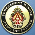 Tournament Winner. Challenge Coin, Casino Card ...