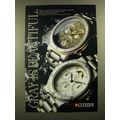 1988 Citizen Titanium Watches Ad - Gray is Beautiful