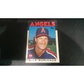 1986 Topps Traded Card # 016T Rick Burleson Exc...