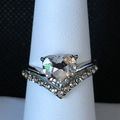 Ring Duo Appearing Heart Shape #298 USA Seller