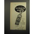 1951 Coates & Co. Plymouth Gin Ad - Coates Plymouth Gin for the perfect martini