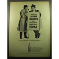 1957 Hiram Walker's Vodka Advertisement - Insist on Hiram Walker's