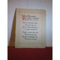"THE TRUMET SHALL SOUND" small Victorian card b...