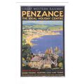 UK RAIL ADVERTISING GWR PENZANCE CARD NO 10171357