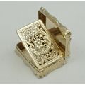 Nathaniel Mills Victorian Silver Gilt Vinaigret...