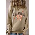 Parchment THANKFUL Leopard Bow Fall Vibe Graphi...
