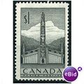 Canada 1953 SG446 $1 Black Mounted Mint