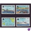 NORFOLK IS 1983 WORLD COMMUNICATIONS SET 5 V U/...