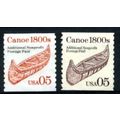 USA 1991 - Transport - Canoe - History - x2 Cha...