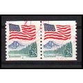 Used 2280a 25c U.S. Flag Fine CNP Left 8 PA1052