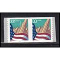 3281c 33c U.S. Flag Over City Fine MNH CNP Left...