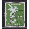 GERMANY 1958 EUROPA 10pf VALUE USED SG1212