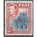 Fiji 1938 KEY SG258 5d Blue & Scarlet Mounted M...