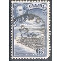 Ceylon stamps 1938 - SG388 - 6c Colombo Harbour...