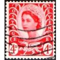 1967-9 Wales Regional Definitives, 4d Value. Ve...