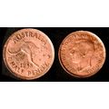 Australia Half Penny 1948 Used Coin 1/2d Geo VI...