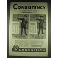 1934 US Ammunition Ad - Capt. F.F. Campbell and Sgt. Lawrence Cook