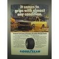 1982 Goodyear Wrangler Radial Tire Ad - Comes To Grips
