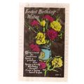 FONDEST BIRTHDAY WISHES.. used vintage postcard...