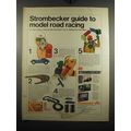 1967 Strombecker Model Racing Sets Ad - Strombecker guide to model road racing