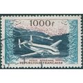 France 1954 1000f blue, purple & turquoise SG11...