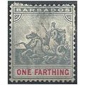 Barbados 1892 SG105 1/4d Slate-Grey & Carmine M...