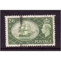 GREAT BRITAIN 1951 2s6d YELLOW GREEN FINE USED