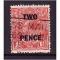 AUSTRALIA 1930 SG 119 2d on 1 1/2d GOLDEN SCARL...