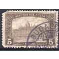 Hungary 1916 - SG248 - 5f green - Parliament Bu...