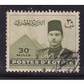 EGYPT 1939 30m KING FAROUK GREEN VALUE USED SG277