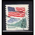 Used 2280a 25c U.S. Flag Fine CNS 8 PA6234