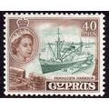 Cyprus Sg182 40m Deep Green & Sepia Lightly M/m...