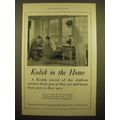 1924 Kodak Cameras Ad - Kodak in the home