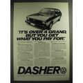 1974 Volkswagen Dasher Ad - It's over 4 grand, but you get what you pay for