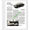 The Volvo 144 Car Review - 1968 Cutting