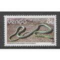 VENDA 1986 REPTILES 8c SPOTTED BUSH SNAKE SG 12...