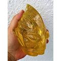 Ultraman Tiga Head Bust Clear Acrylic Gold Glit...
