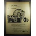 1957 Argus C-3 Camera Ad - A very rare combination in a camera