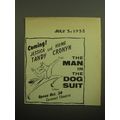 1958 The Man in the Dog Suit Play Ad - Coming! Jessica Tandy and Hume Cronyn