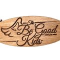 The Be Good Kids Wooden Keychain Charm Fob Purs...