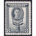 Somaliland Protectorate KGVI 1942 8a Grey Kudu ...