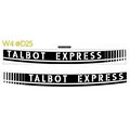 2 x Campervan Motorhome Decal Talbot Express DE...